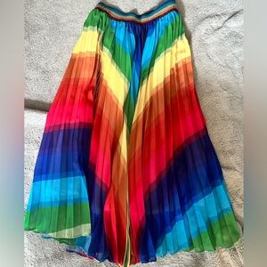 LOLA AND THE BOYS RAINBOW SKIRT MAXI SIZE 12